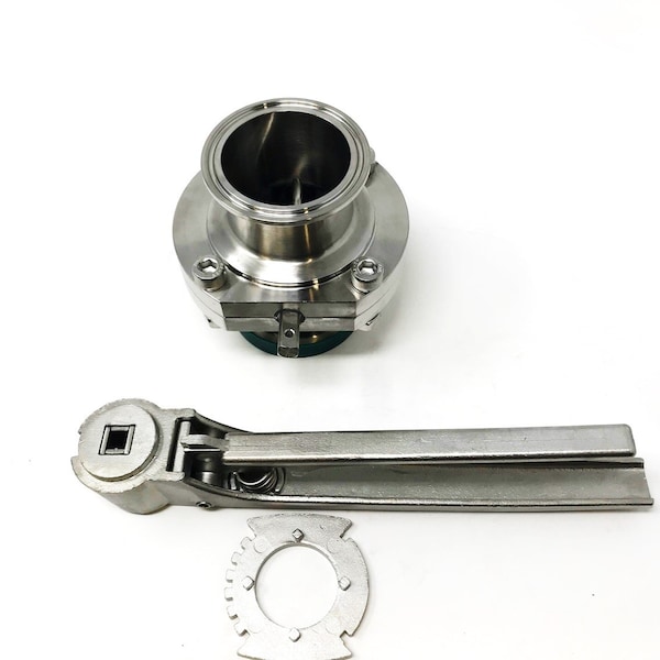 Alfa Laval Sanitary Butterfly Valve 2"Tri Clamp EPDM 316L SS MultiPos